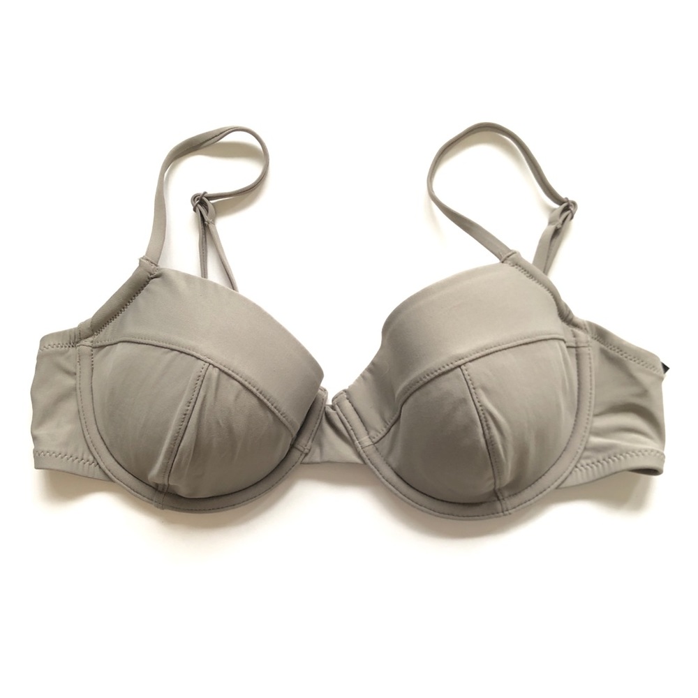 J. Crew Nude Tan Underwire Swimsuit Top Sz 34c